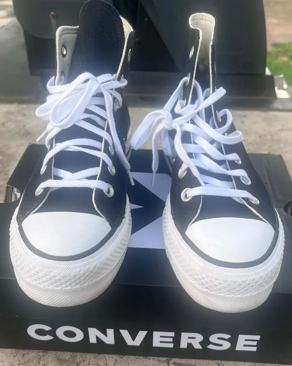 Converse Chuck Taylor All Star Lift High Top Black Canvas Platform Shoes